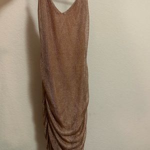 HOTEL ROOM SERVICE DRESS ROSE GOLD